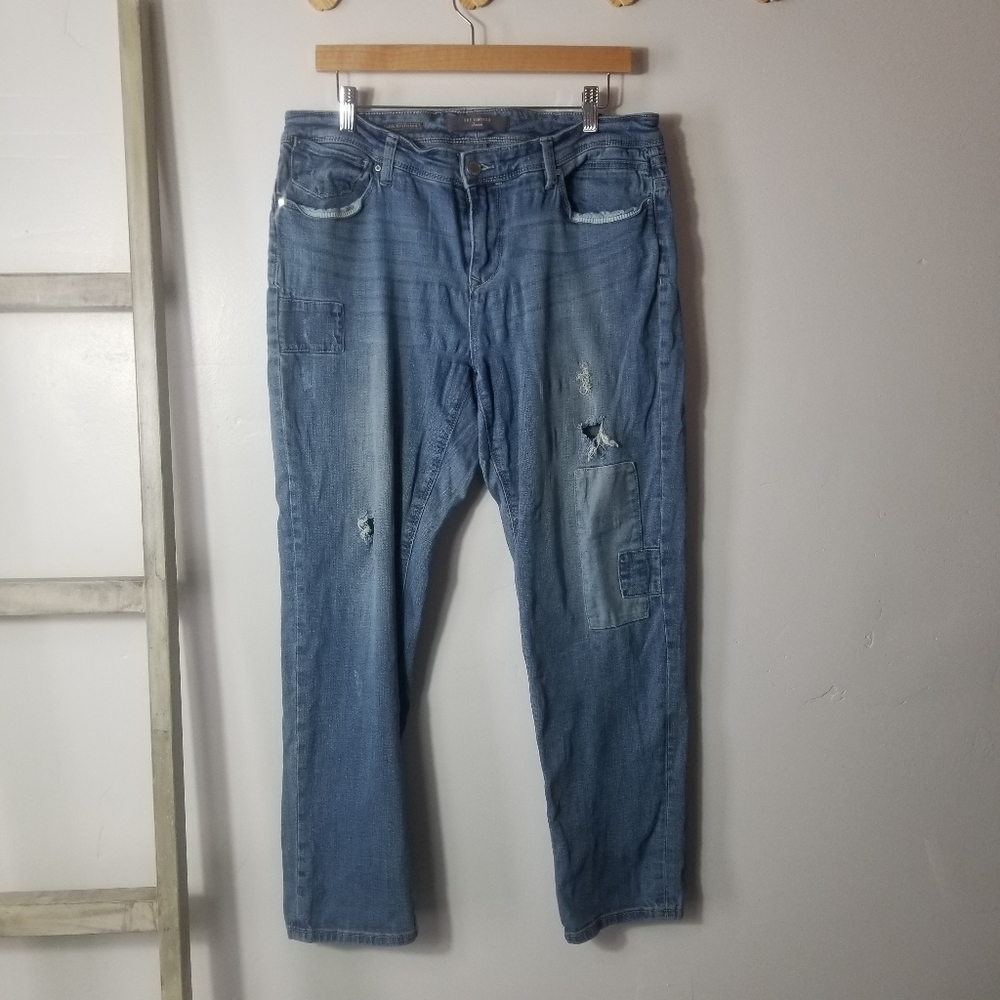 THE LIMITED WOMEN'S DISTRESSED SLIM BOYFRIEND JEANS SIZE 12